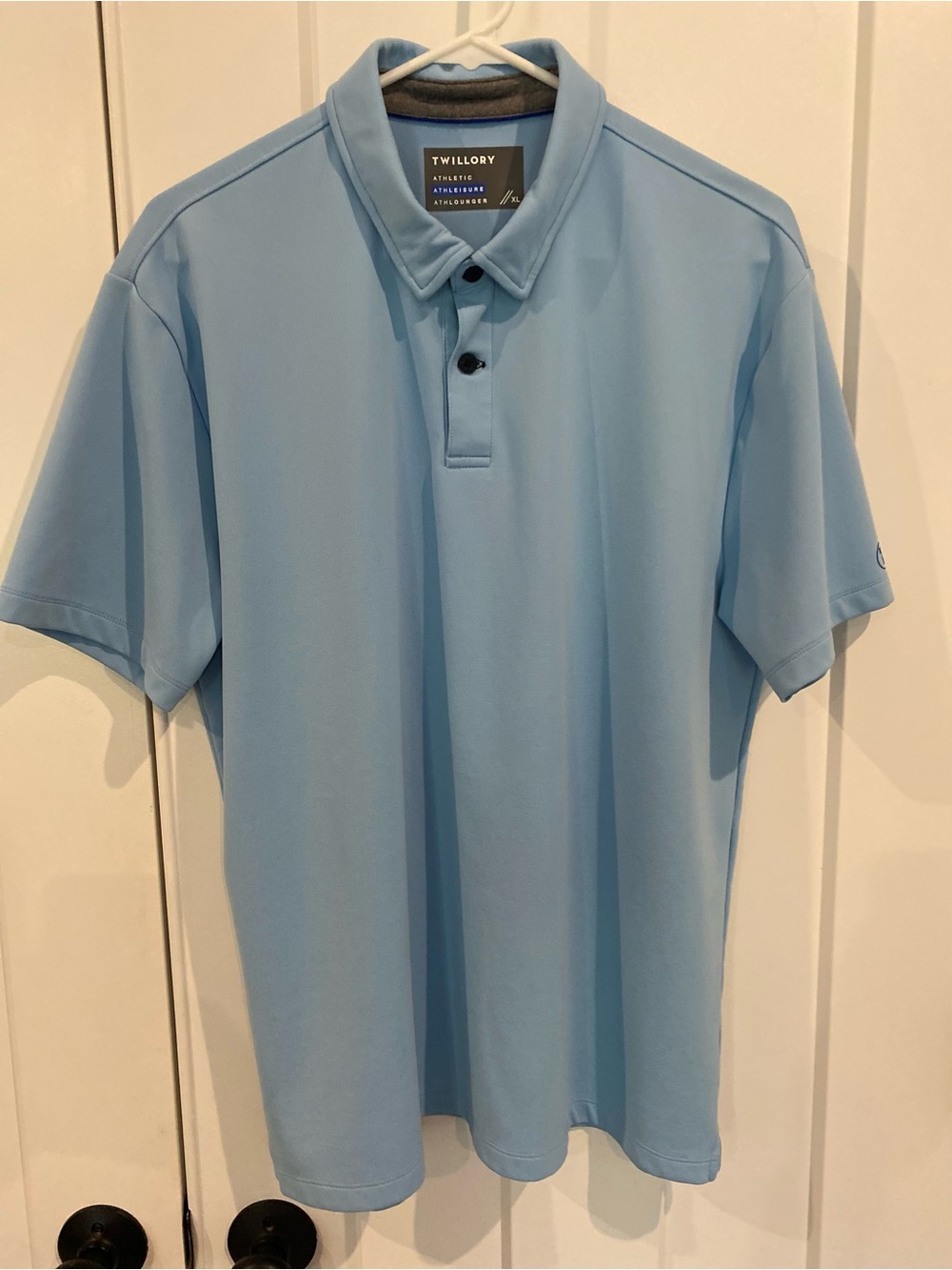 Twillory Men's Sky Blue Performance Polo